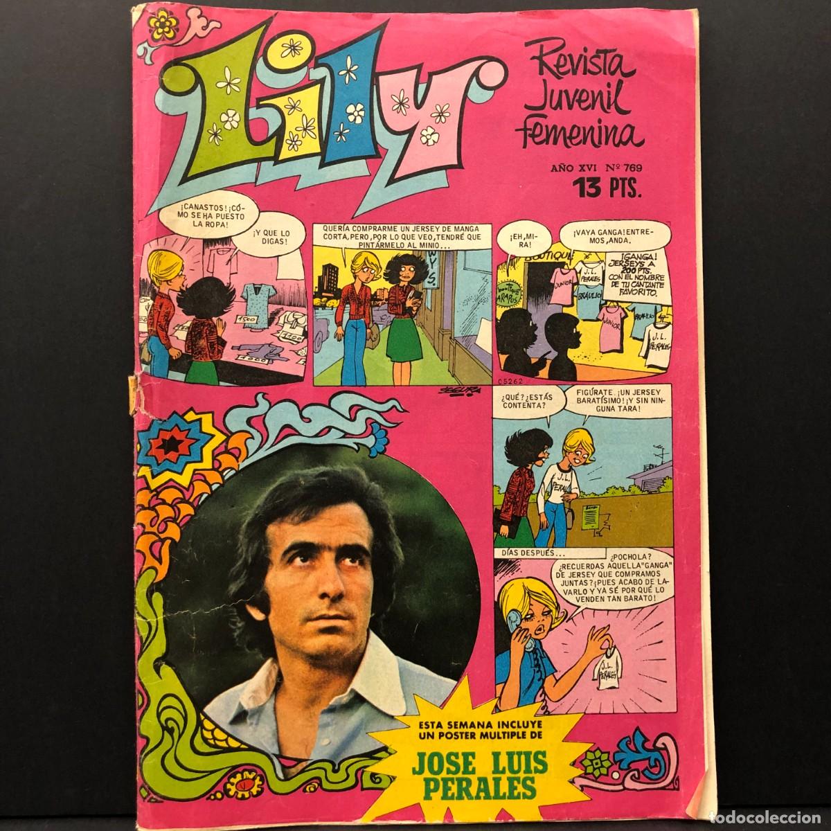C&oacute;mics: LILY - REVISTA JUVENIL FEMENINA - A&Ntilde;O XVI - N&ordm; 769 - SIN EL POSTER - TEBEO - COMIC / 251