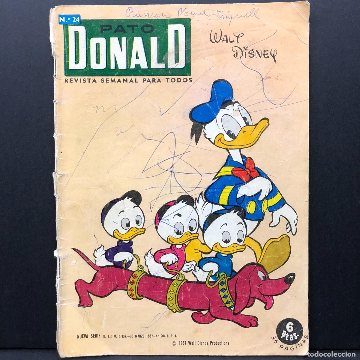 C&oacute;mics: PATO DONALD - REVISTA SEMANAL PARA TODOS - WALT DISNEY - 1967 - N&ordm; 24 / 267