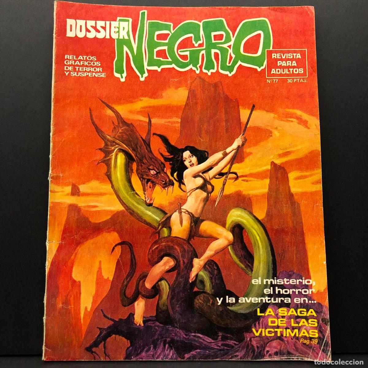C&oacute;mics: DOSSIER NEGRO - REVISTA PARA ADULTOS - N&ordm; 77 - RELATOS GRAFICOS DE TERROR Y SUSPENSE / 268