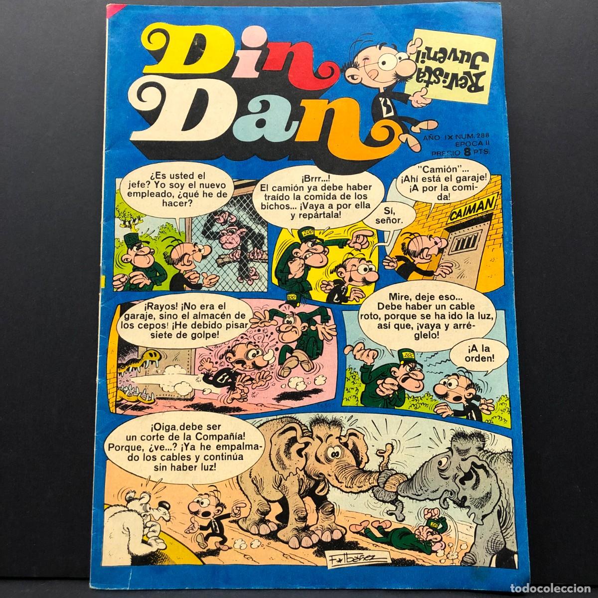 C&oacute;mics: DIN DAN - REVISTA JUVENIL- A&Ntilde;O IX - NUM. 288 - EPOCA II / 323