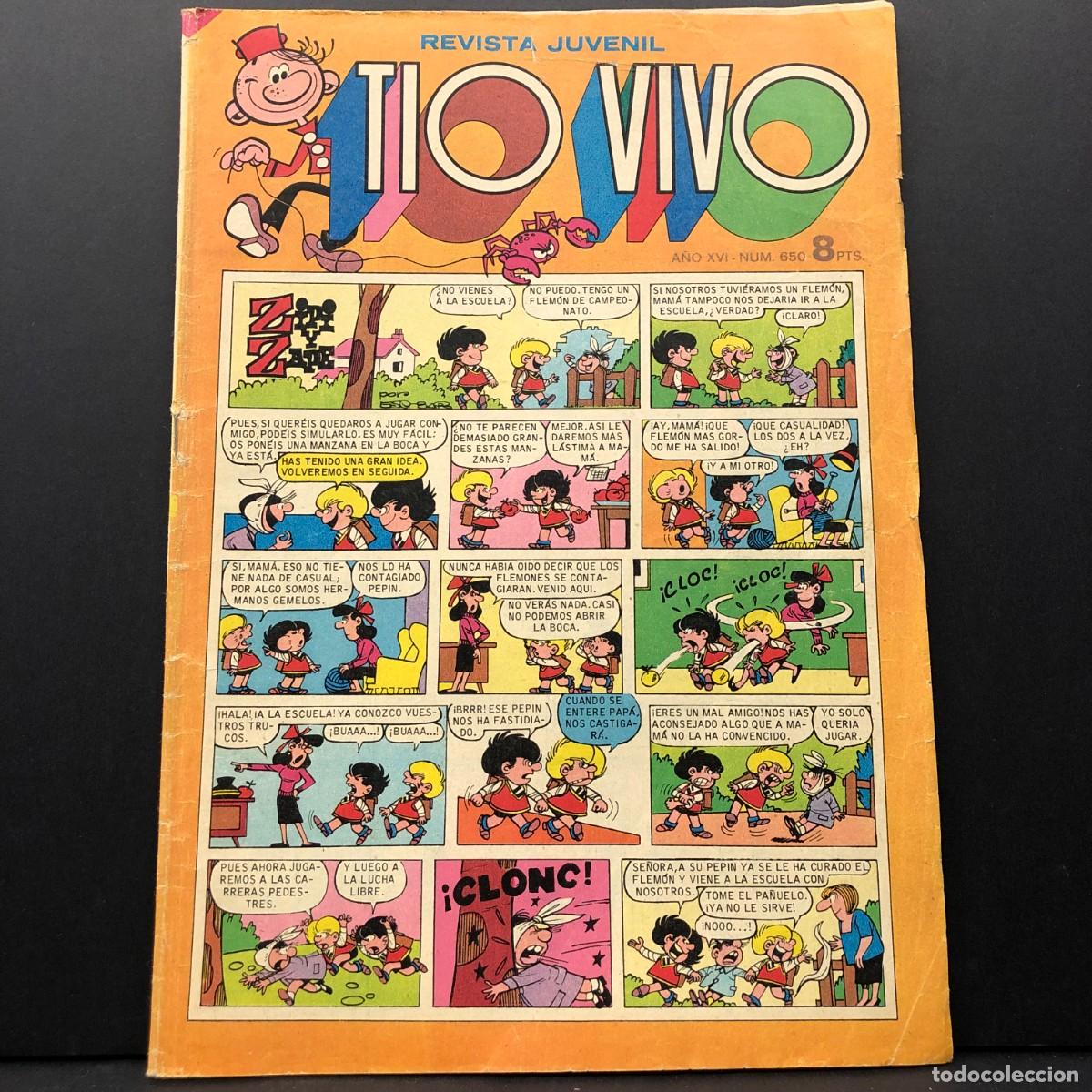 C&oacute;mics: TIO VIVO - REVISTA JUVENIL - A&Ntilde;O XVI - NUM. 650 / 325