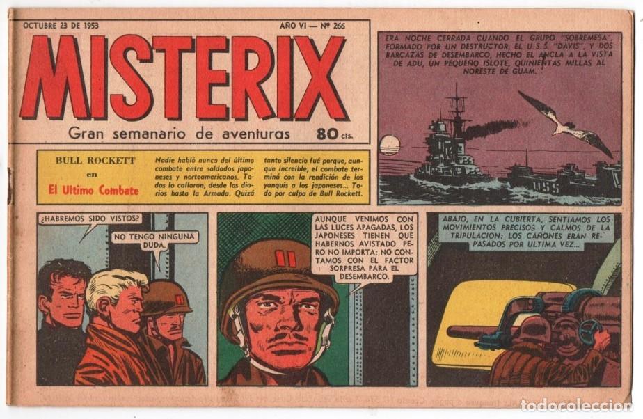 C&oacute;mics: 1953 MISTERIX # 266 &acute;&acute;SARGENTO KIRK, LA MALDICION DEL TOMAHAWK &acute;&acute;- BULL ROCKETT - MISTERIX -JIM 28 P