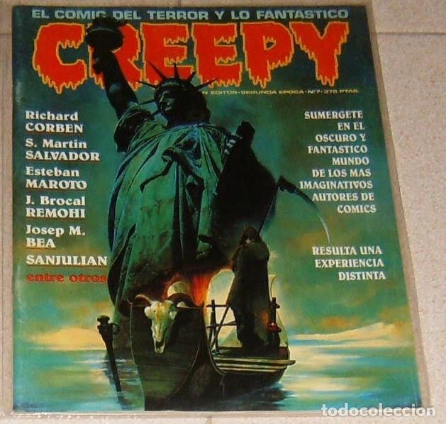 C&oacute;mics: CREEPY N&ordm; 7 . SEGUNDA &Eacute;POCA. TERROR Y FANT&Aacute;STICO . TOUTAIN EDITOR . 1990