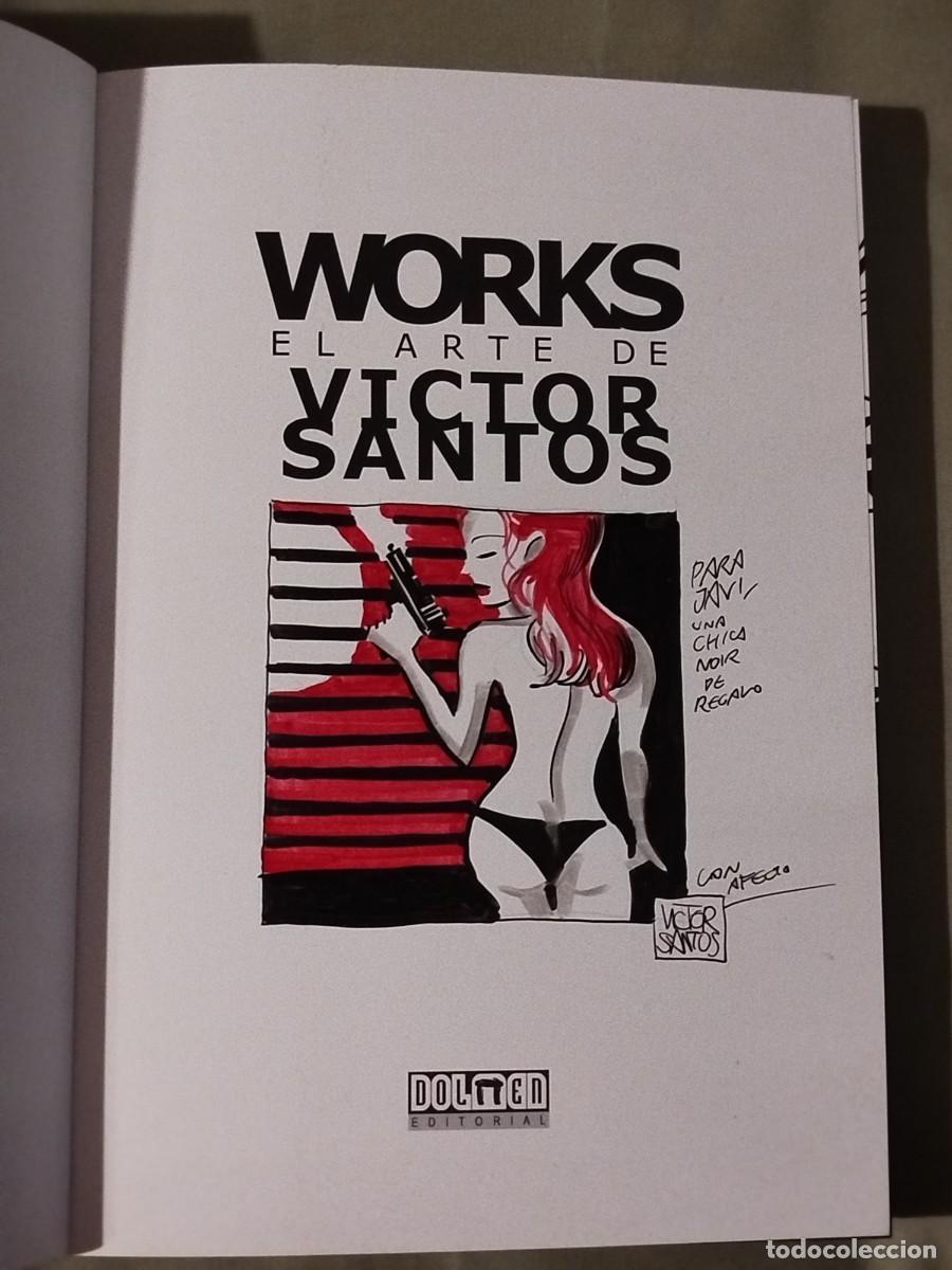 C&oacute;mics: Works. De V&iacute;ctor Santos. Con sketch original - Foto 3