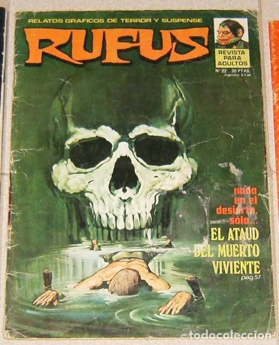 C&oacute;mics: REVISTA COMICS . RUFUS 22 . IBERO MUNDIAL DE EDICIONES / GARBO EDITORIAL, S. A. 1975