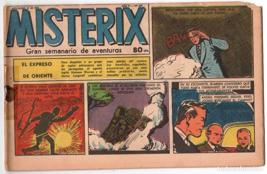 C&oacute;mics: 1953 MISTERIX # 269 &acute;&acute;SARGENTO KIRK, EL TRAFICANTE DE MUERTE &acute;&acute;- BULL ROCKETT - MISTERIX - 28 P