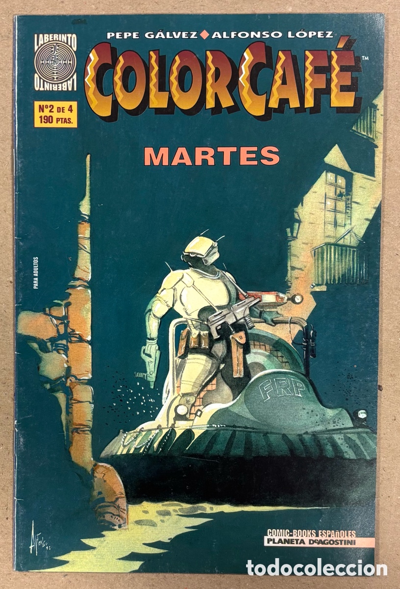 C&oacute;mics: COLORCAF&Eacute; N&deg; 2(LABERINTO). MARTES. PEPE G&Aacute;LVEZ & ALFONSO L&Oacute;PEZ.