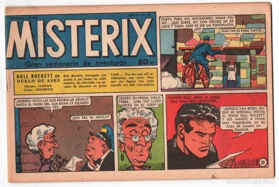 C&oacute;mics: 1953 MISTERIX # 272 &acute;&acute;SARGENTO KIRK, EL ATAQUE COMANCHE &acute;&acute;- BULL ROCKETT -JIM TORO - 28 P