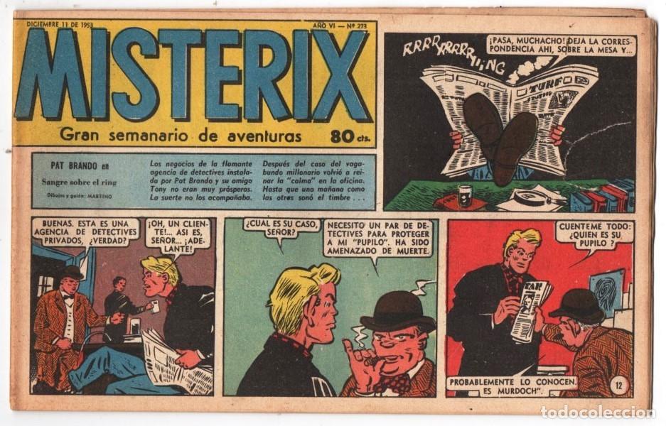 C&oacute;mics: 1953 MISTERIX # 273 &acute;&acute;SARGENTO KIRK, EL ATAQUE COMANCHE &acute;&acute;- BULL ROCKETT - PAT BRANDO - 28 P