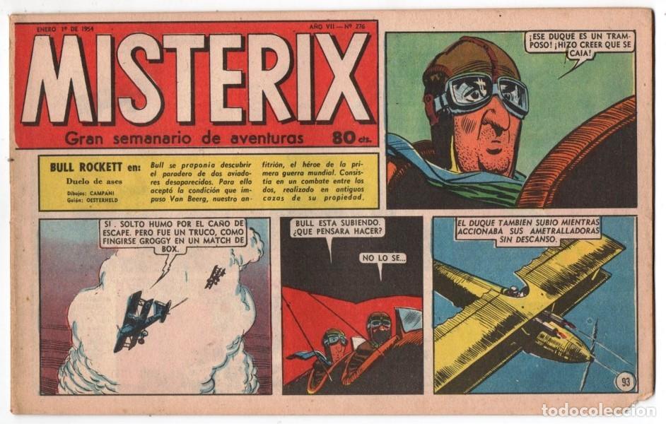 C&oacute;mics: 1954 MISTERIX # 276 &acute;&acute;SARGENTO KIRK, EL ATAQUE COMANCHE &acute;&acute;- BULL ROCKETT - PAT BRANDO - 28 P