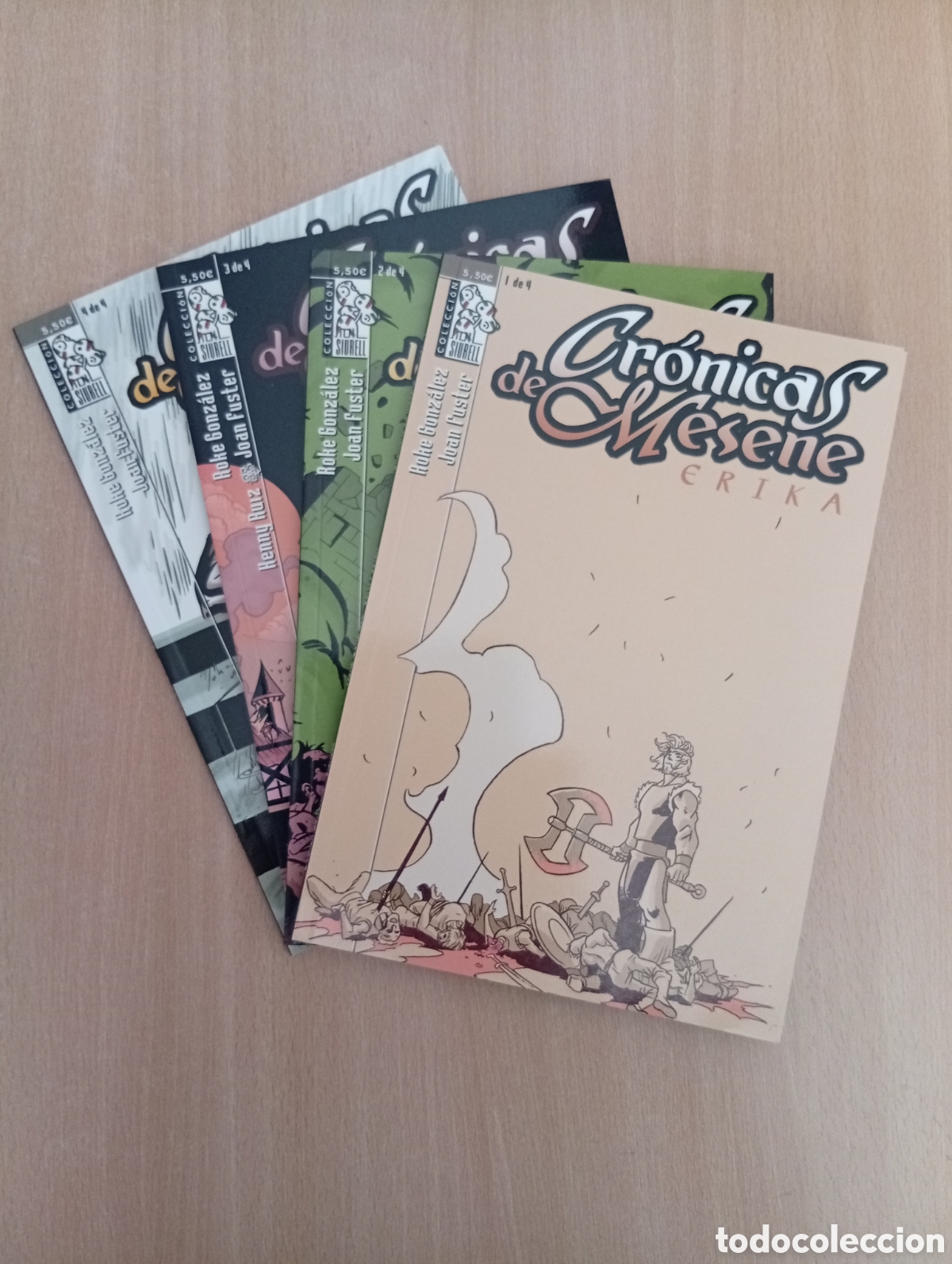 Comics: CR&Oacute;NICAS DE MESENE/ERIKA. N&ordm; 1-2-3-4. /COMPLETA. Roke Gonz&aacute;lez/Joan Fuster