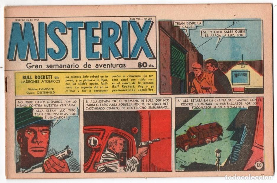 C&oacute;mics: 1954 MISTERIX # 284 &acute;&acute;SARGENTO KIRK, TUNICA BLANCA EL CRUEL &acute;&acute;- BULL ROCKETT - JIM TORO - 28 P