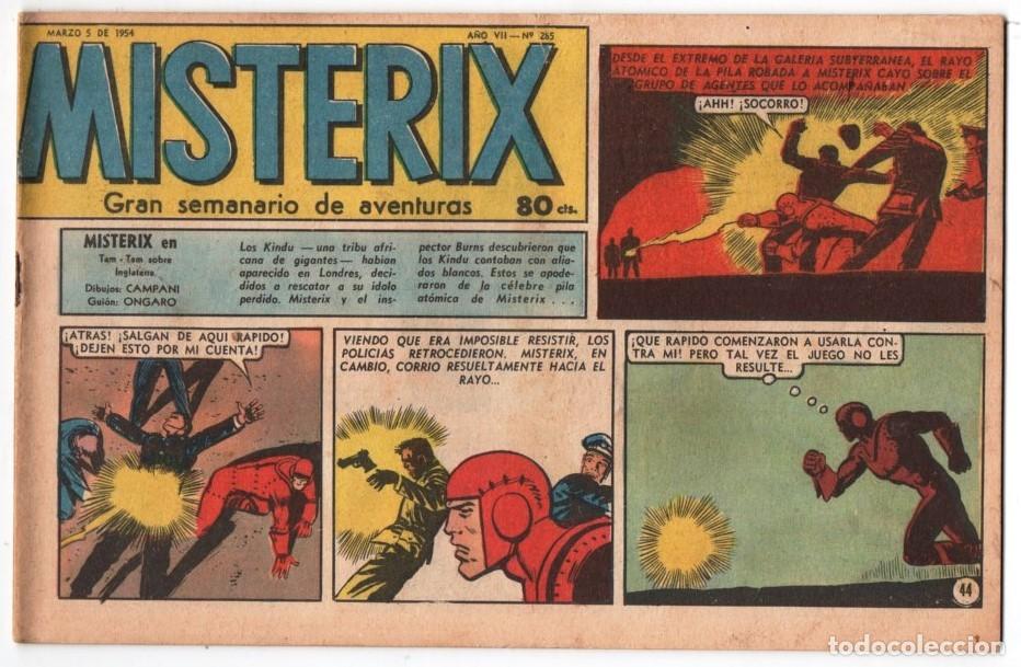 Comics: 1954 MISTERIX # 285 &acute;&acute;SARGENTO KIRK, TUNICA BLANCA EL CRUEL &acute;&acute;- BULL ROCKETT - JIM TORO - PAT 28 P