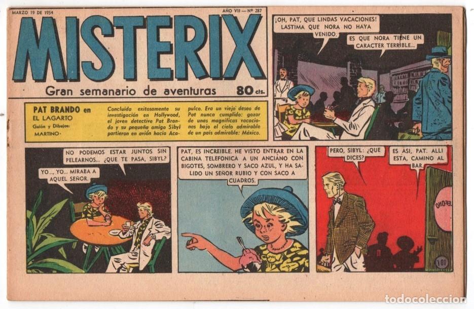 C&oacute;mics: 1954 MISTERIX # 287 &acute;&acute;SARGENTO KIRK, LA CIUDAD DE LOS ESPIRITUS &acute;&acute;- BULL ROCKETT - JIM TORO - 28 P