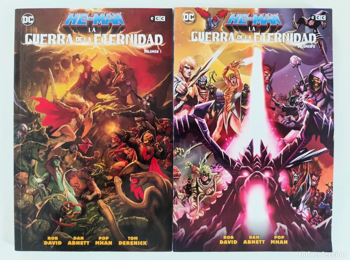 C&oacute;mics: HE-MAN: LA GUERRA DE LA ETERNIDAD (Rob David, D. Abnett, Pop Mhan) COMPLETA 2 TOMOS ~ DC/ECC (2019)