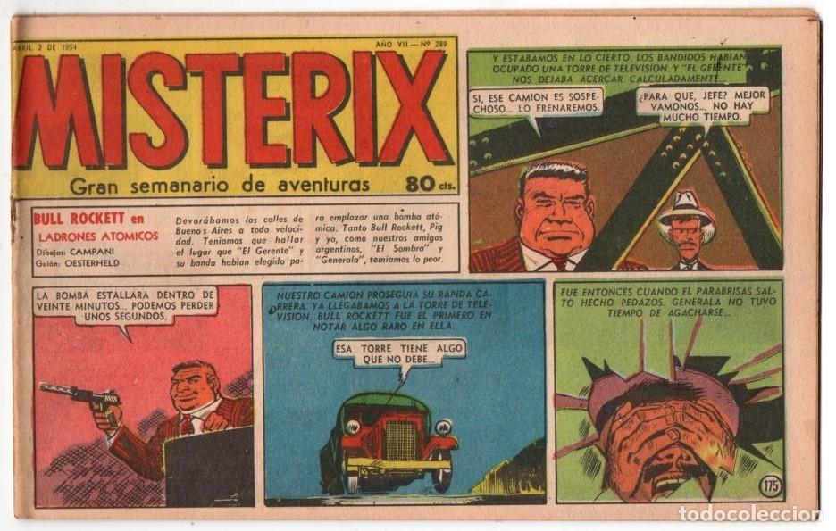 C&oacute;mics: 1954 MISTERIX # 289 &acute;&acute;SARGENTO KIRK, LA CIUDAD DE LOS ESPIRITUS &acute;&acute;- BULL ROCKETT - JIM TORO - 28 P