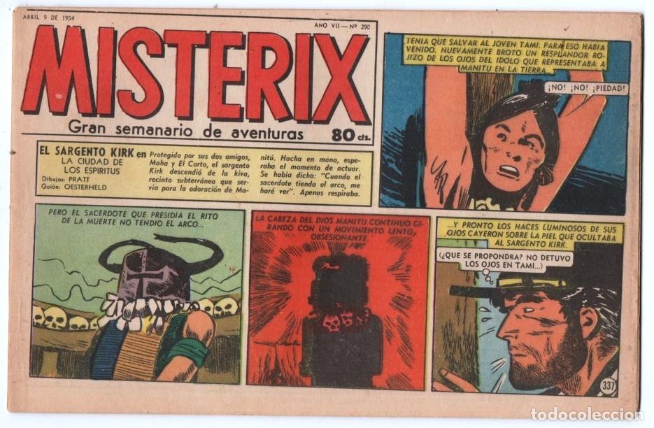 C&oacute;mics: 1954 MISTERIX # 290 &acute;&acute;SARGENTO KIRK, LA CIUDAD DE LOS ESPIRITUS &acute;&acute;- BULL ROCKETT - JIM TORO - 28 P
