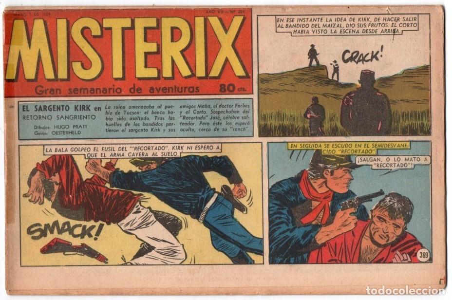 C&oacute;mics: 1954 MISTERIX # 294 &acute;&acute;SARGENTO KIRK, RETORNO SANGRIENTO &acute;&acute;- BULL ROCKETT - JIM TORO - 28 P
