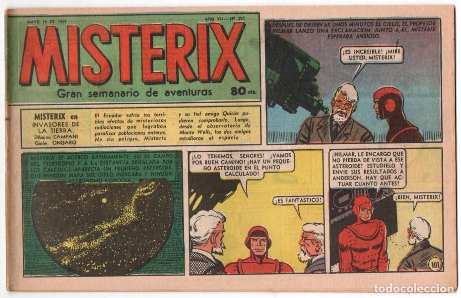 C&oacute;mics: 1954 MISTERIX # 295 &acute;&acute;SARGENTO KIRK, LA MUERTE SILBA EN LAS BALAS &acute;&acute;- BULL ROCKETT - JIM TORO - 28 P