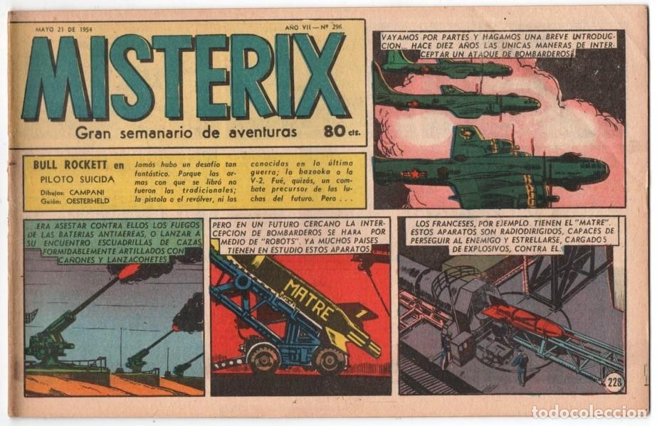 Comics: 1954 MISTERIX # 296 &acute;&acute;SARGENTO KIRK, LA MUERTE SILBA EN LAS BALAS &acute;&acute;- BULL ROCKETT - JIM TORO - 28 P