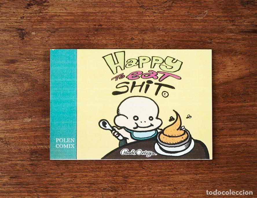 C&oacute;mics: Lote 2 fanzines Happy to Eat Shit Pavel Ortega Polen Garabattage ilustracion