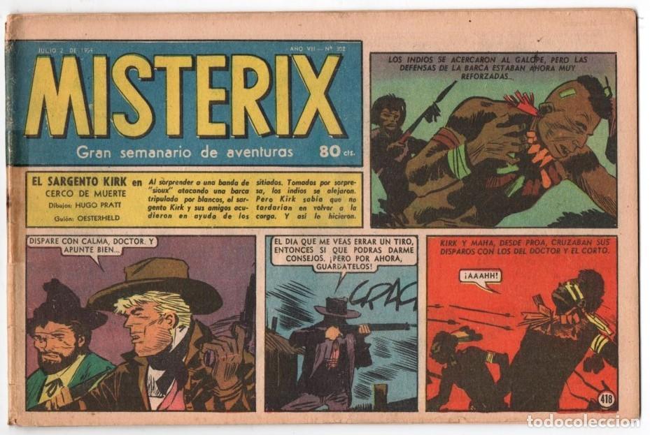 C&oacute;mics: 1954 MISTERIX # 302 &acute;&acute;SARGENTO KIRK, CERCO DE MUERTE &acute;&acute;- BULL ROCKETT - JIM TORO - 28 P