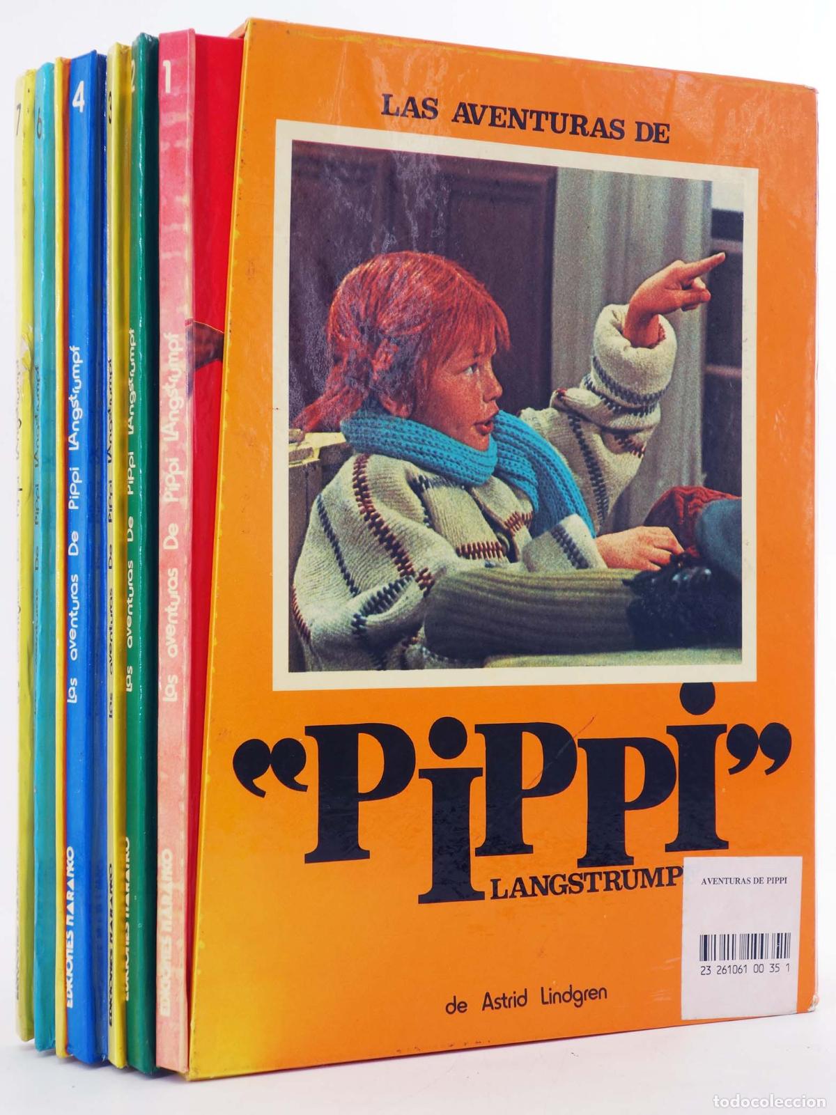 C&oacute;mics: LAS AVENTURAS DE PIPPI 1 A 7. COMPLETA EN ESTUCHE. Naranco, 1975