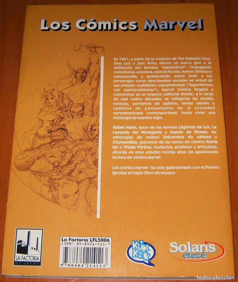 C&oacute;mics: LOS COMICS MARVEL . RAFAEL MARIN . LIBRO . LA FACTORIA - Foto 5