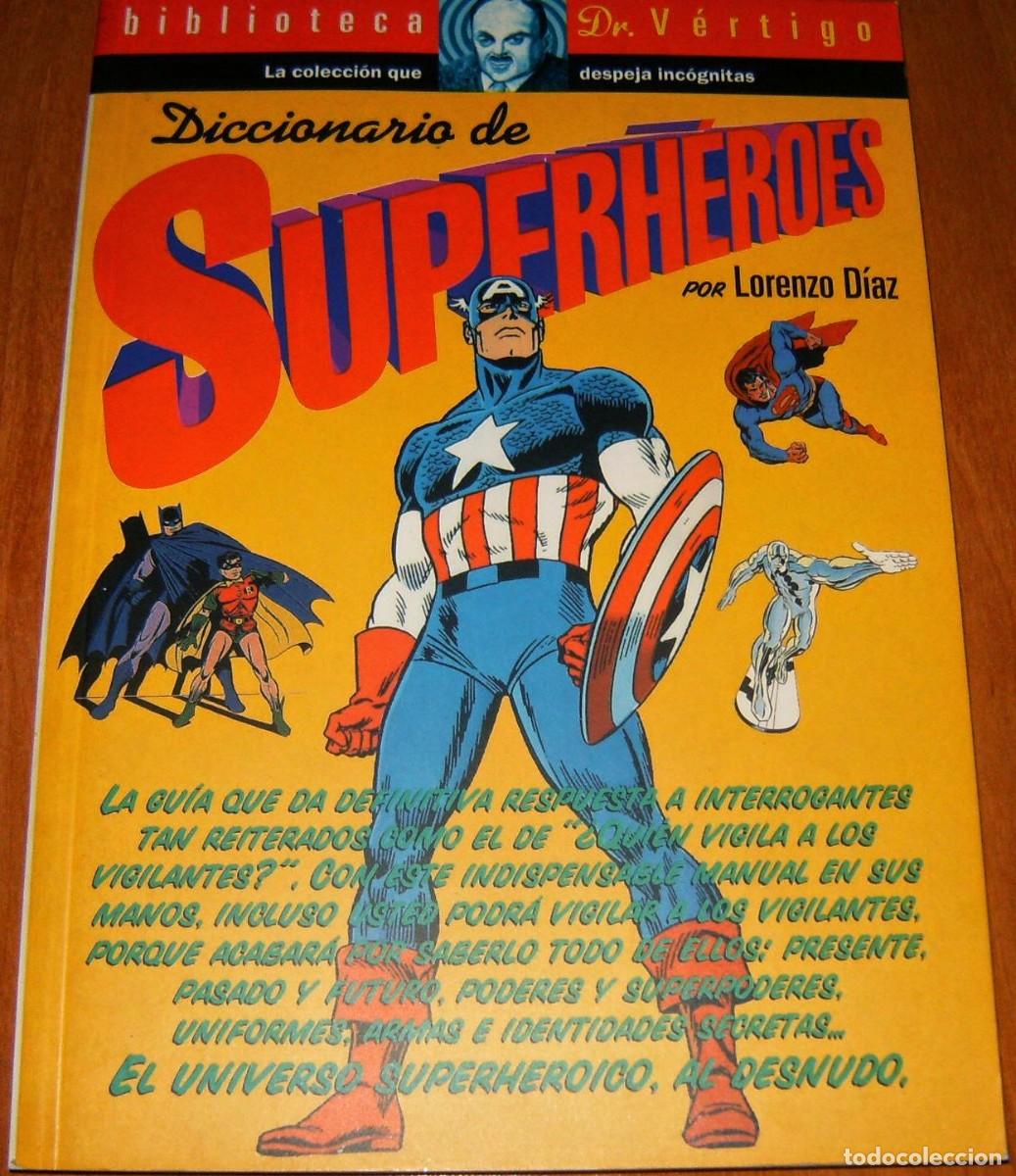 C&oacute;mics: DICCIONARIO DE SUPERH&Eacute;ROES . LORENZO D&Iacute;AZ . LIBRO . CL&Eacute;NAT