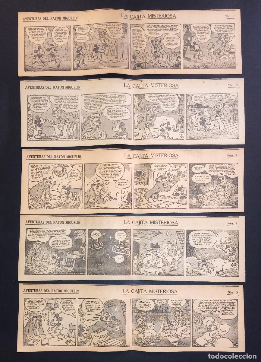 C&oacute;mics: 24 TIRAS DE EL RAT&Oacute;N MIGUEL&Iacute;N, LA CAJITA MISTERIOSA - DIARIO LA VANGUARDIA 1934, 1935
