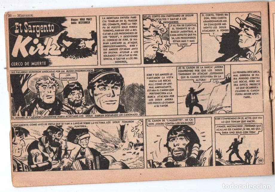 C&oacute;mics: 1954 MISTERIX # 318 &acute;&acute;SGTO. KIRK, CERCO DE MUERTE &acute;&acute;- HUGO PRATT y OESTERHELD - MIKE HAMMER SPILLANE