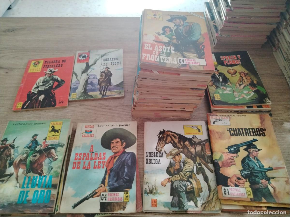 C&oacute;mics: SUPERLOTE DE 54 NOVELAS DE BOLSILLO DEL OESTE