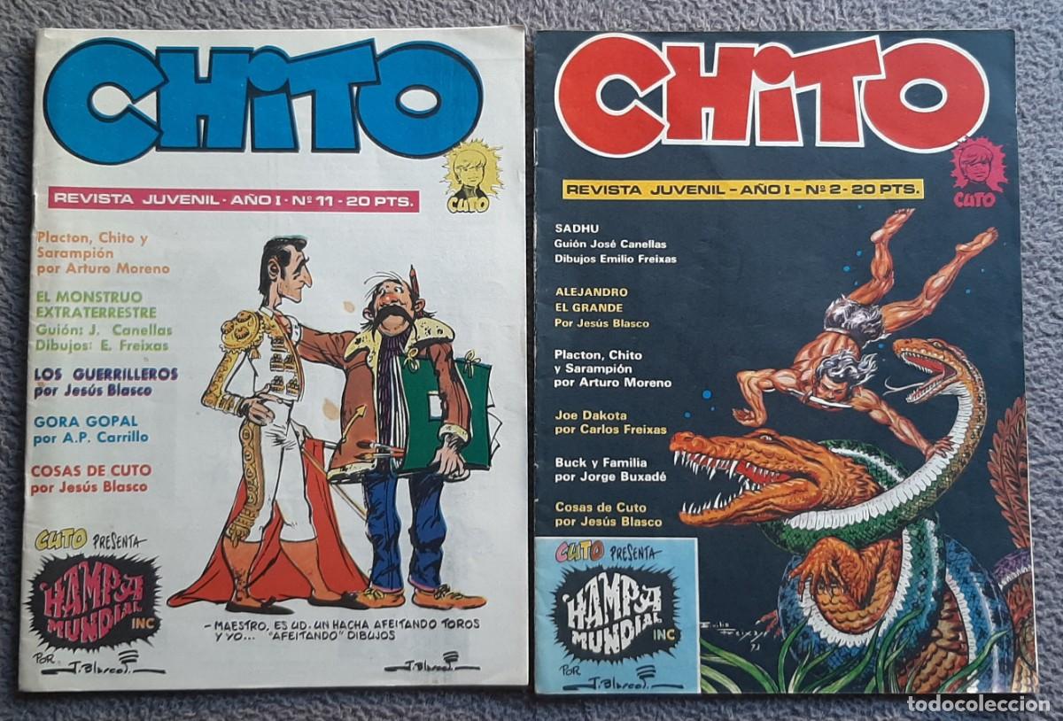 Comics: Lote 10 Tebeos Revista Chito (1974) - Incluye Especial Jes&uacute;s Blasco