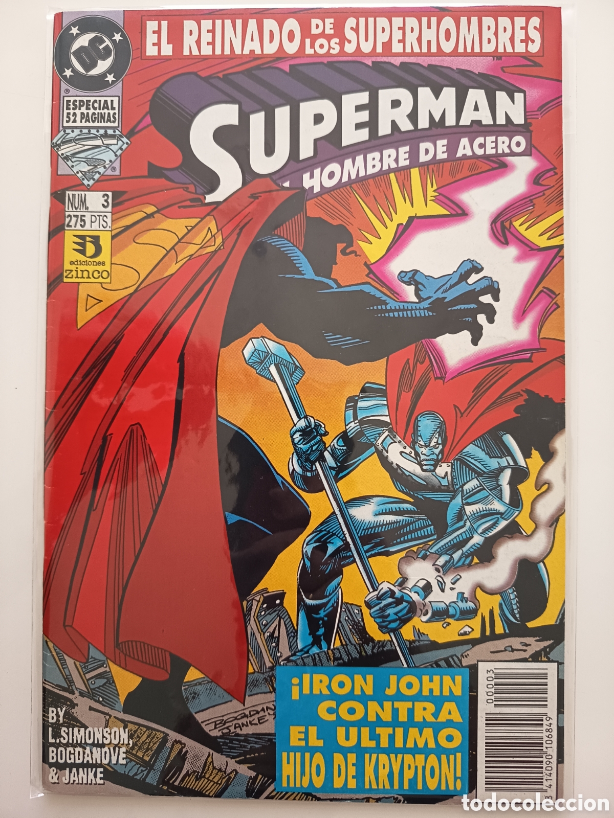 C&oacute;mics: Superman el hombre de Acero n&uacute;mero 3