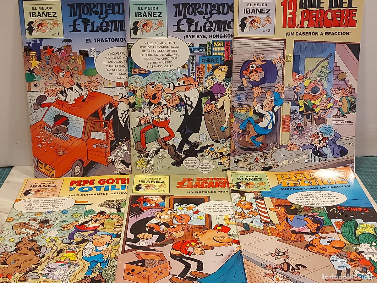 C&oacute;mics: LOTE 6 C&Oacute;MICS EL MEJOR IB&Aacute;&Ntilde;EZ | N.&ordm; 1 AL 6 | MORTADELO Y FILEM&Oacute;N Y OTROS