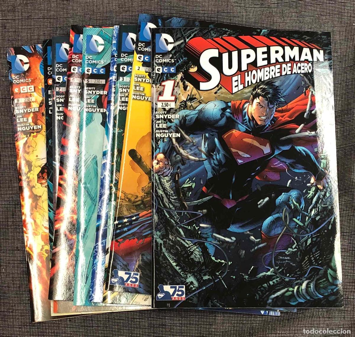 C&oacute;mics: SUPERMAN EL HOMBRE DE ACERO N&ordm; 1 AL 9, COMPLETA. ECC 2013