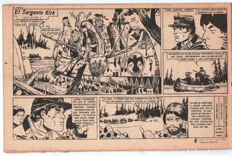 C&oacute;mics: 1955 MISTERIX # 341 &acute;&acute;SGTO. KIRK, TIERRA ENEMIGA &acute;&acute;- PRATT y OESTERHELD - FUERTE ARGENTINO ALMADA
