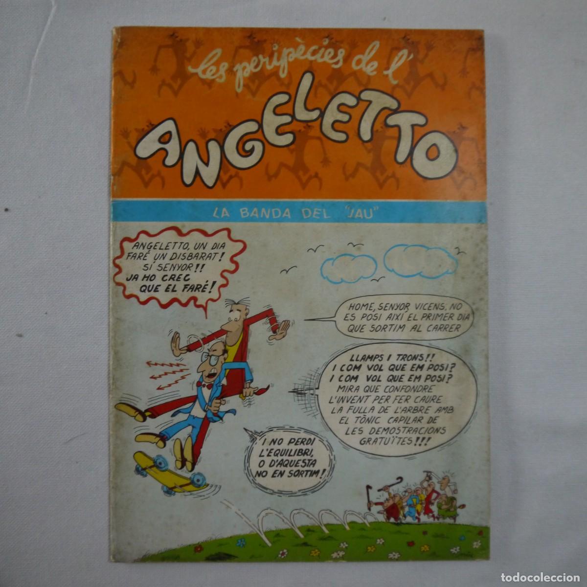 C&oacute;mics: LES PERIP&Egrave;CIES DE L'ANGELETO. LA BANDA DEL JAU - GUI&Oacute;N Y DIBUJOS NIU - 1981 - 2.&ordf; EDICI&Oacute;N - CATALAN