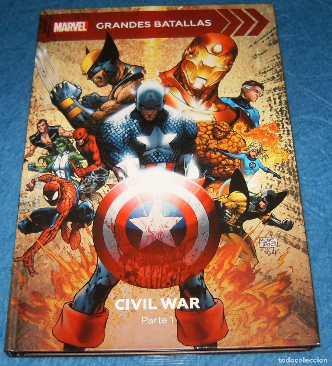 C&oacute;mics: MARVEL GRANDES BATALLAS . CIVIL WAR Parte I . SALVAT . PANINI