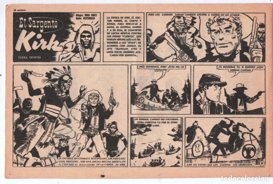 C&oacute;mics: 1955 MISTERIX # 343 &acute;&acute;SGTO. KIRK, TIERRA ENEMIGA &acute;&acute;- PRATT y OESTERHELD - FUERTE ARGENTINO ALMADA