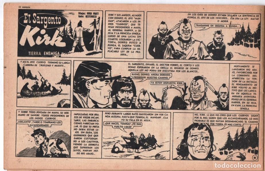 C&oacute;mics: 1955 MISTERIX # 344 &acute;&acute;SGTO. KIRK, TIERRA ENEMIGA &acute;&acute;- PRATT y OESTERHELD - FUERTE ARGENTINO ALMADA