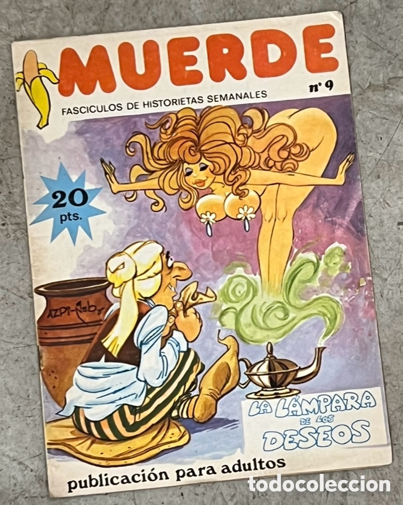 C&oacute;mics: Revista / Comic. MUERDE, 9. Publicaci&oacute;n para adultos. 1976.