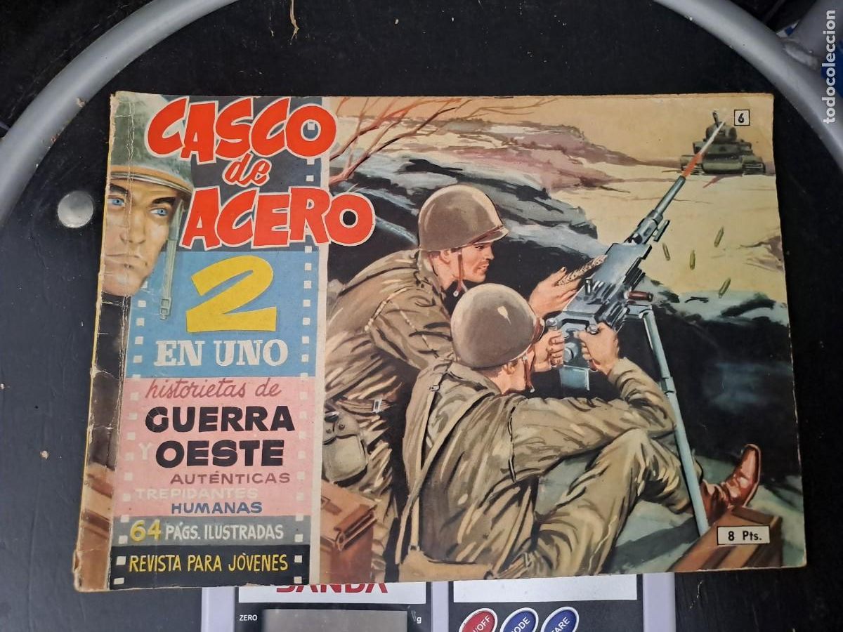 Comics: Casco de acero 2 en uno 6, Manhattan en buen estado Bolsa DA