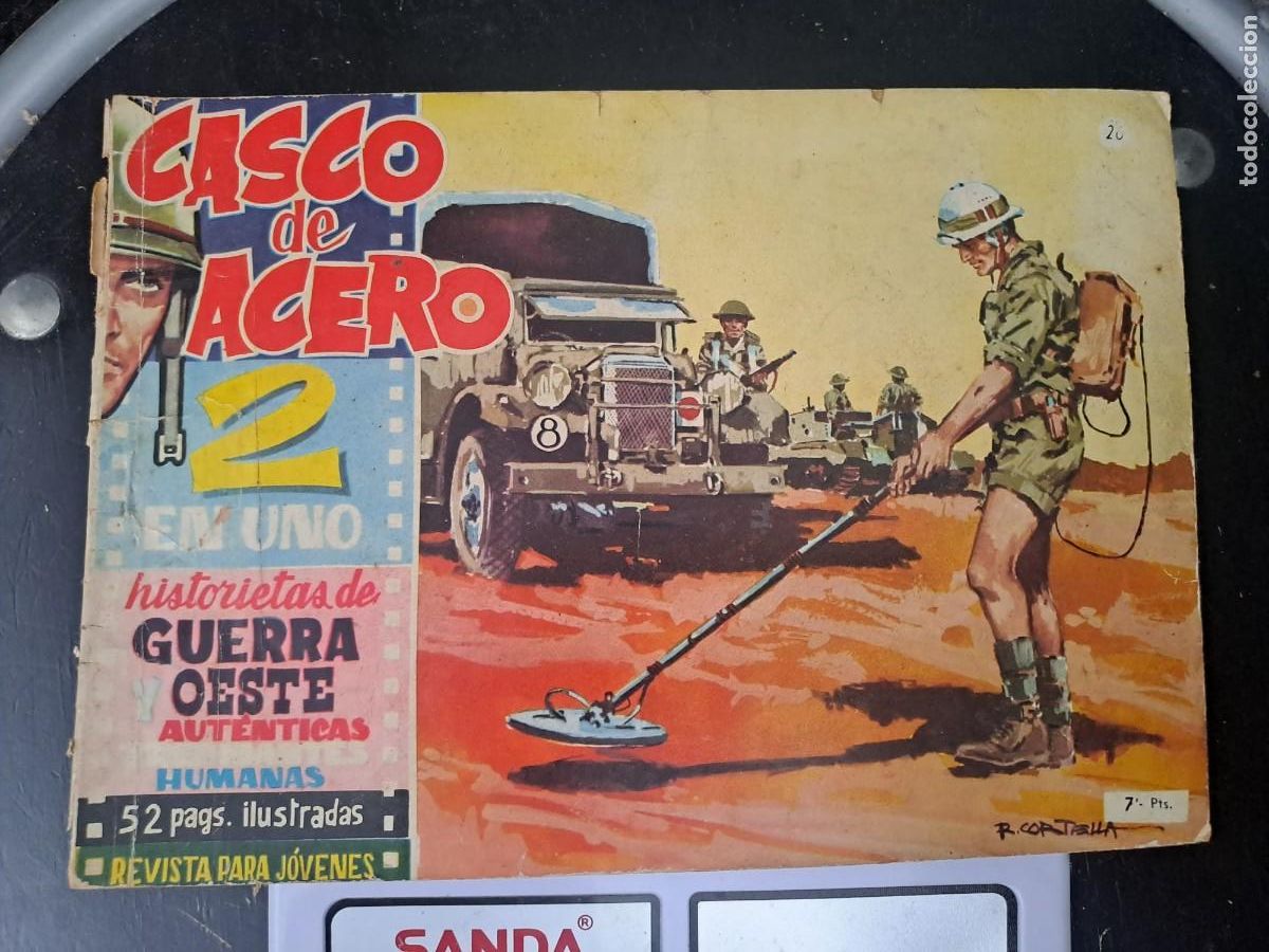 C&oacute;mics: Casco de acero 2 en uno 26, Manhattan en buen estado Bolsa DA