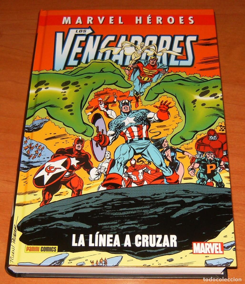 C&oacute;mics: MARVEL HEROES . LOS VENGADORES . LA LINEA A CRUZAR . PANINI - Foto 1