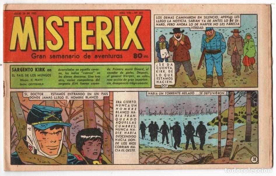 C&oacute;mics: 1955 MISTERIX # 357 SGTO. KIRK, EL PAIS DE LOS MUNGOS - PRATT OESTERHELD CAMPANI - FUERTE ARGENTINO