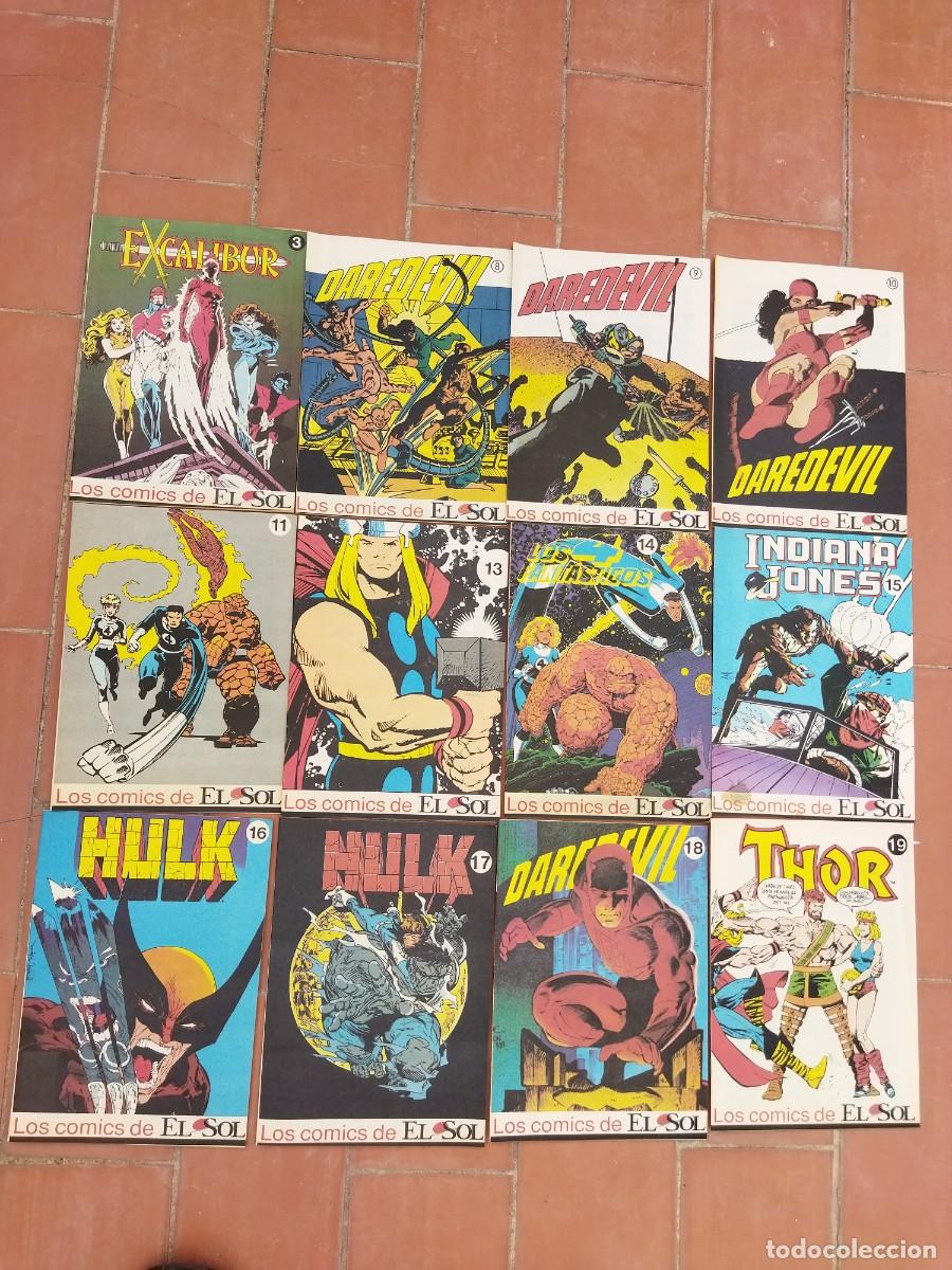C&oacute;mics: lote de 23 comics LOS COMICS DE EL SOL n&ordm;3-8-9-10-11-13-14-15-16-17-18-19-20-22-23-25-27-28-29-30-y