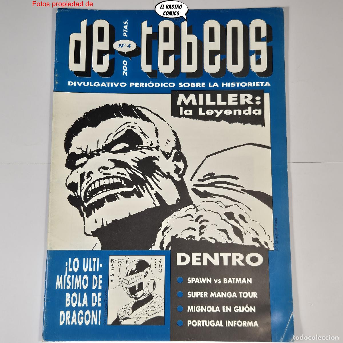 C&oacute;mics: De Tebeos n&ordm; 4, fanzine, Almeria 1994, Divulgativo peri&oacute;dico sobre la historieta, teor&iacute;a, critica