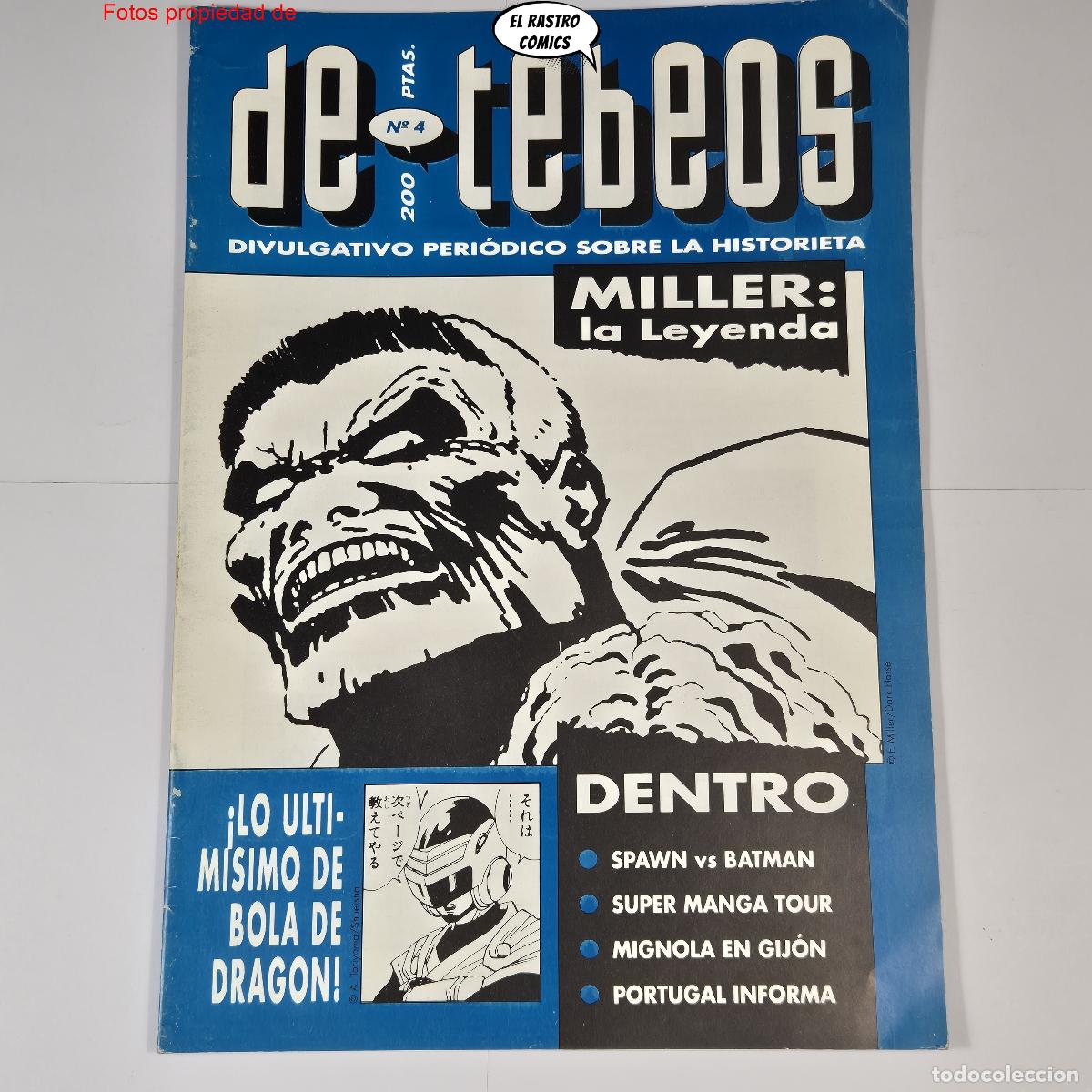 C&oacute;mics: De Tebeos n&ordm; 4, fanzine, Almeria 1994, Divulgativo peri&oacute;dico sobre la historieta, teor&iacute;a, critica
