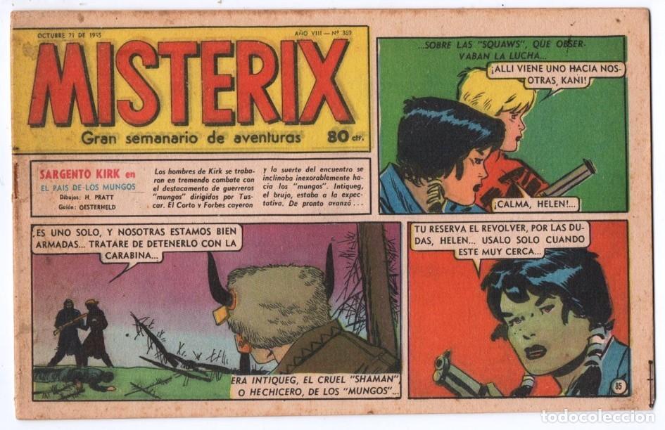 C&oacute;mics: 1955 MISTERIX # 369 KIRK, EL PAIS DE LOS MUNGOS - PRATT OESTERHELD SOLANO LOPEZ - FUERTE ARGENTINO